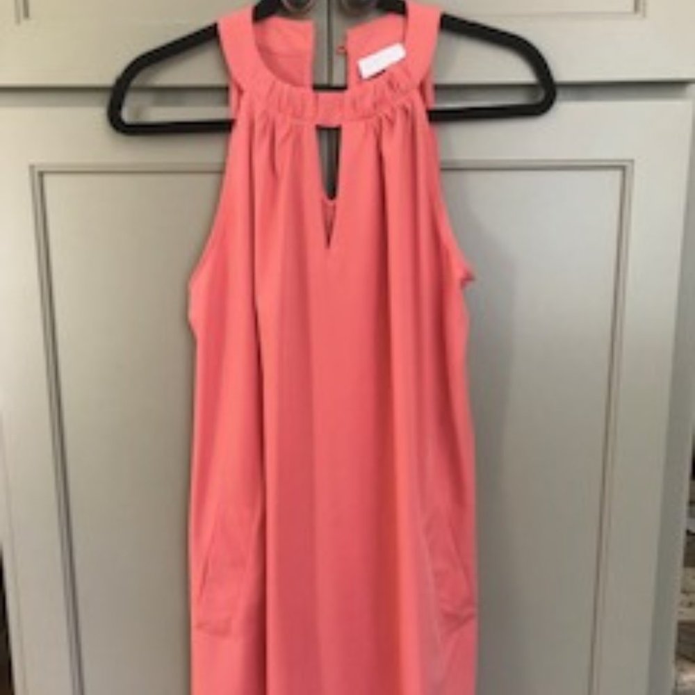 New York & Company Halter Keyhole Mini Dress